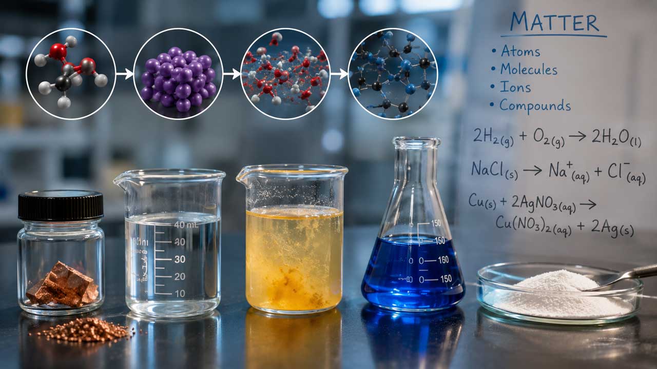 Matter and its interactions graphic